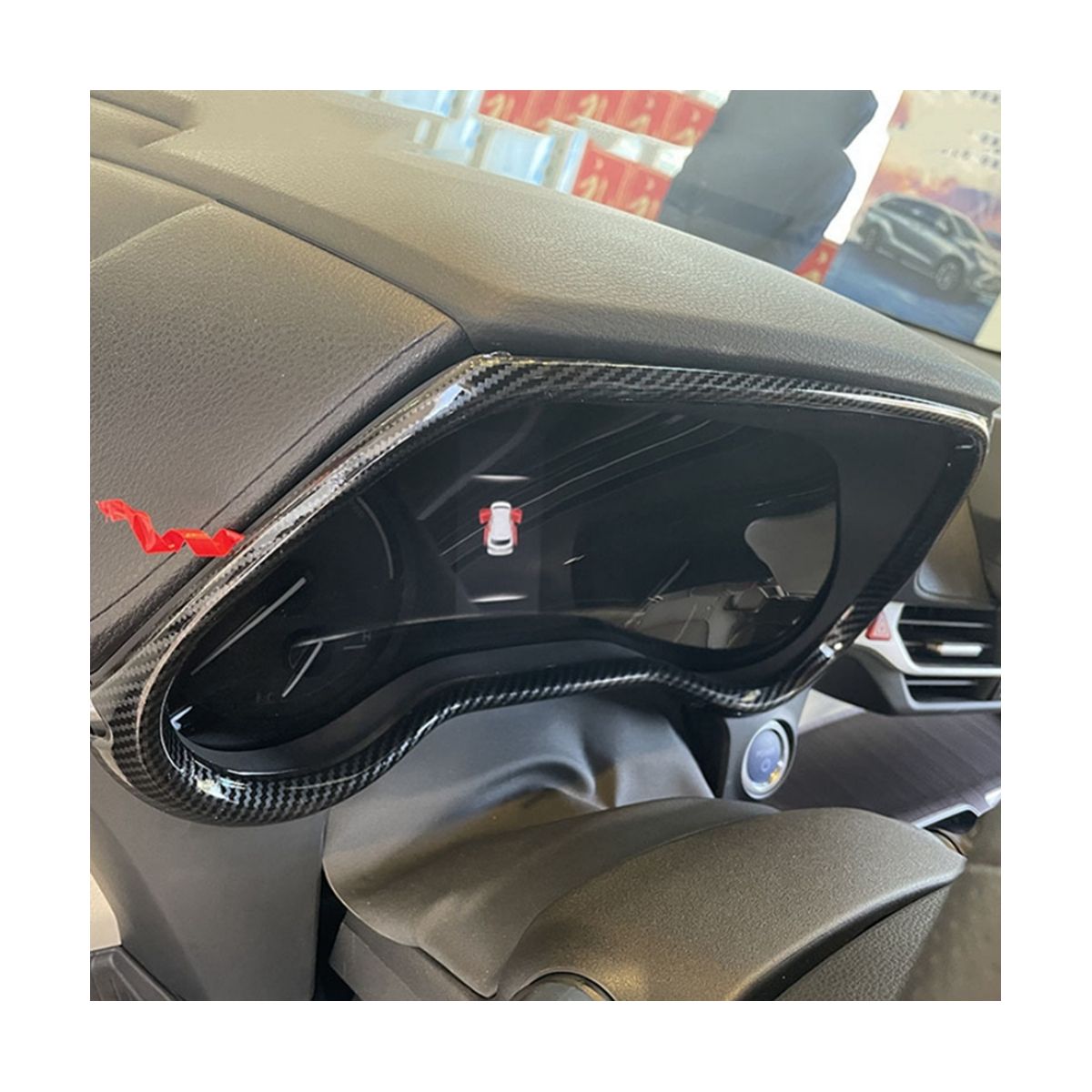For Sienna Accessories Car Dashboard Cover,ABS Carbon Fi