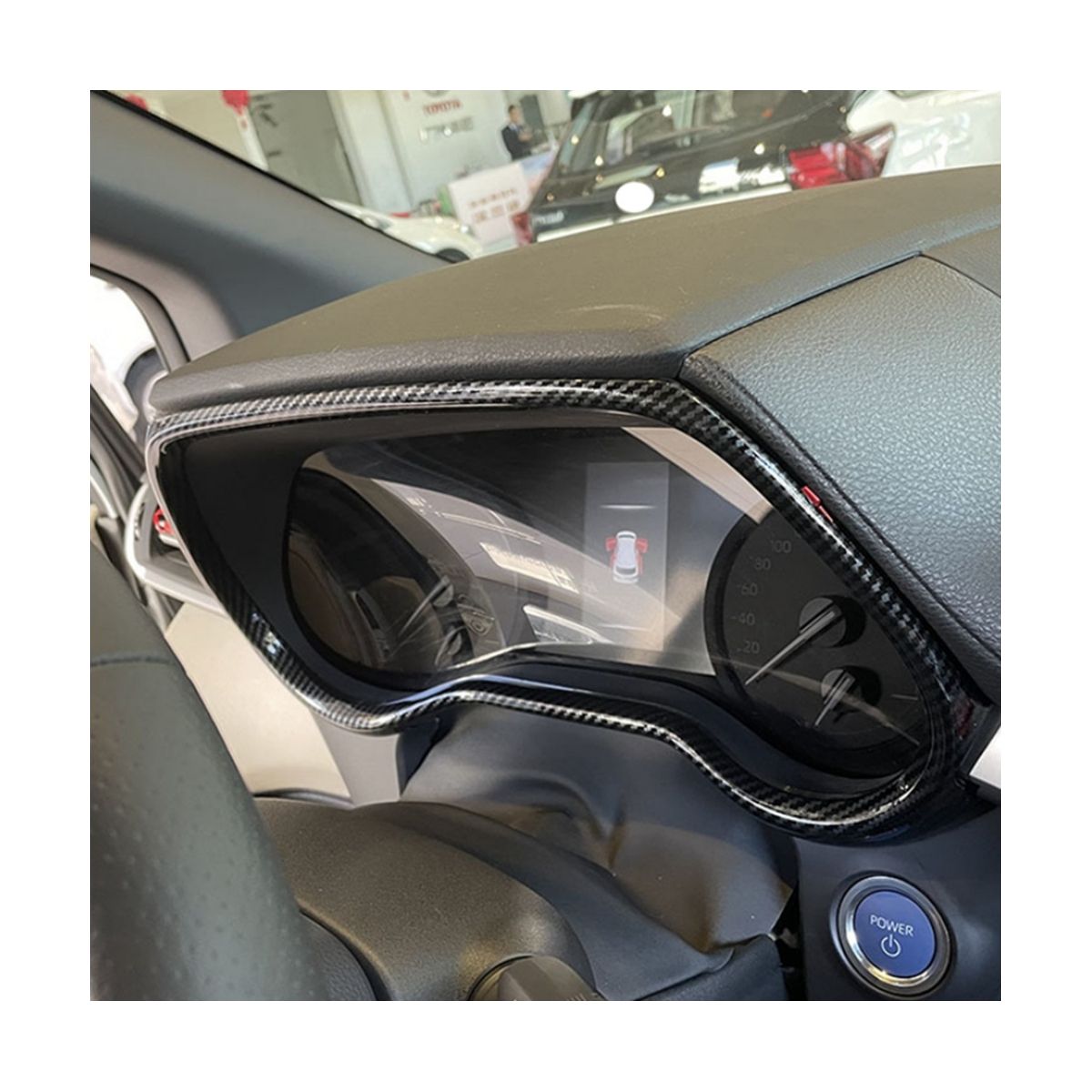 For Sienna Accessories Car Dashboard Cover,ABS Carbon Fi