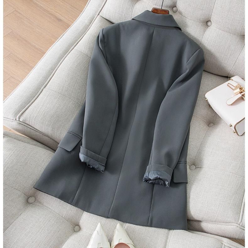Suit Jacket for Women 2022 Autumn New Korean Style Internet Hot Casual Loose Drooping Black Suit Jacket British Style