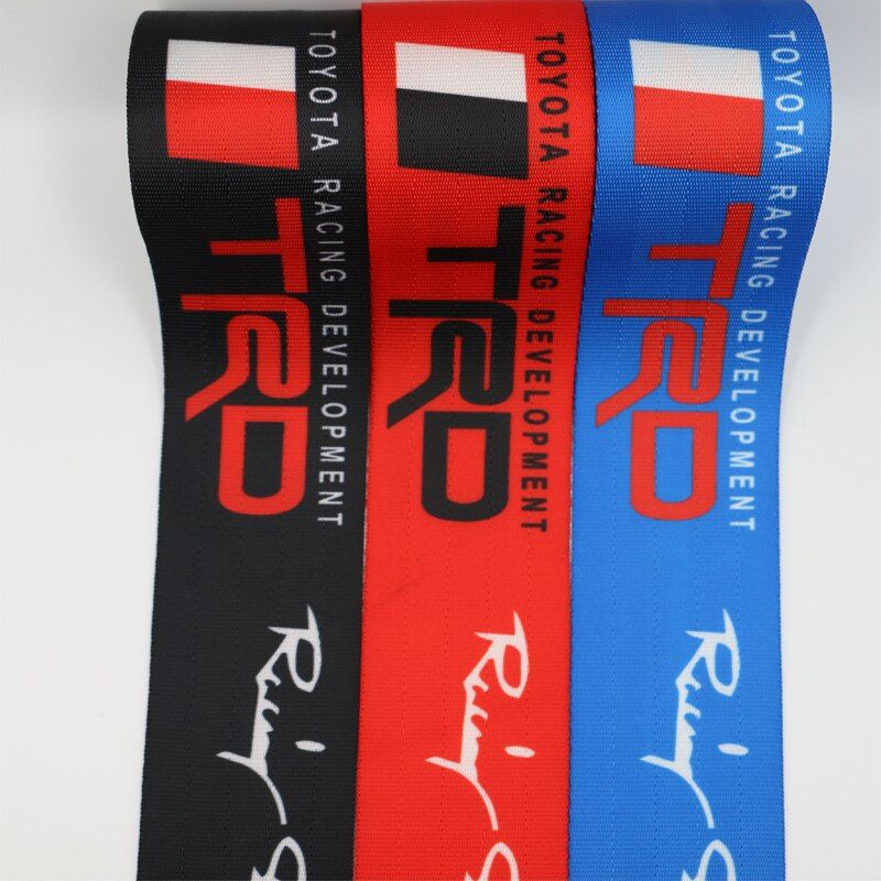 3.6m Length Car Seat Belt Webbing Blue Red Black Uflage