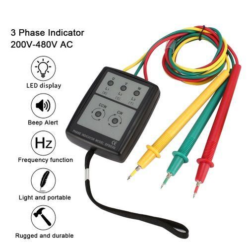 Three Phase Indicator 200V-600V AC Rotation
