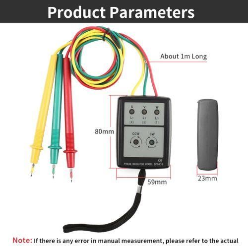 Three Phase Indicator 200V-600V AC Rotation