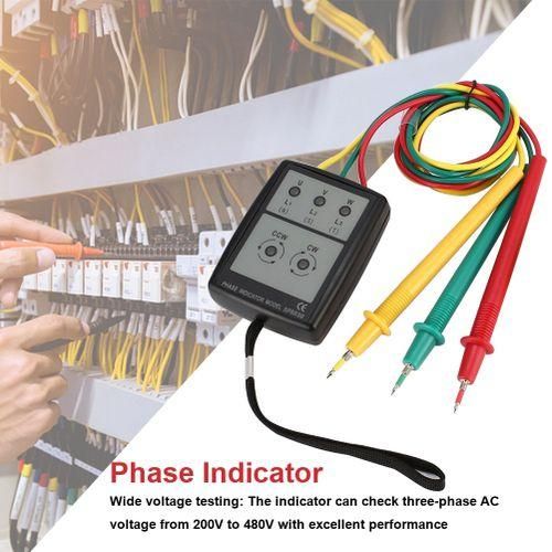 Three Phase Indicator 200V-600V AC Rotation