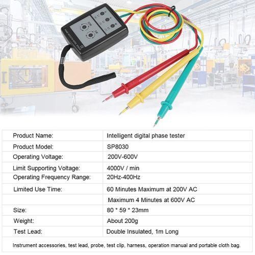 Three Phase Indicator 200V-600V AC Rotation