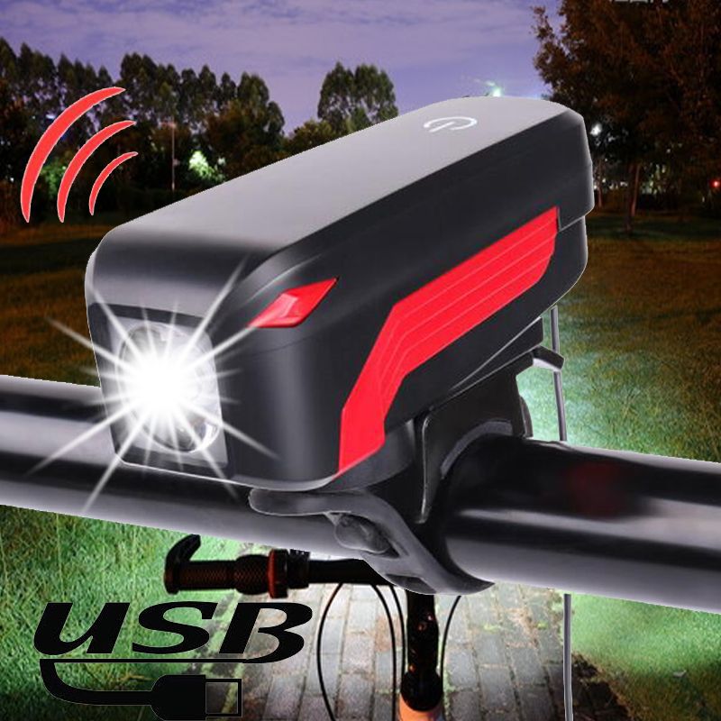 Bicycle Front Light Horn 350 Lemun 2000 Mah Loudly Usb 6