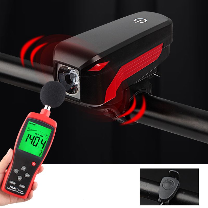 Bicycle Front Light Horn 350 Lemun 2000 Mah Loudly Usb 6