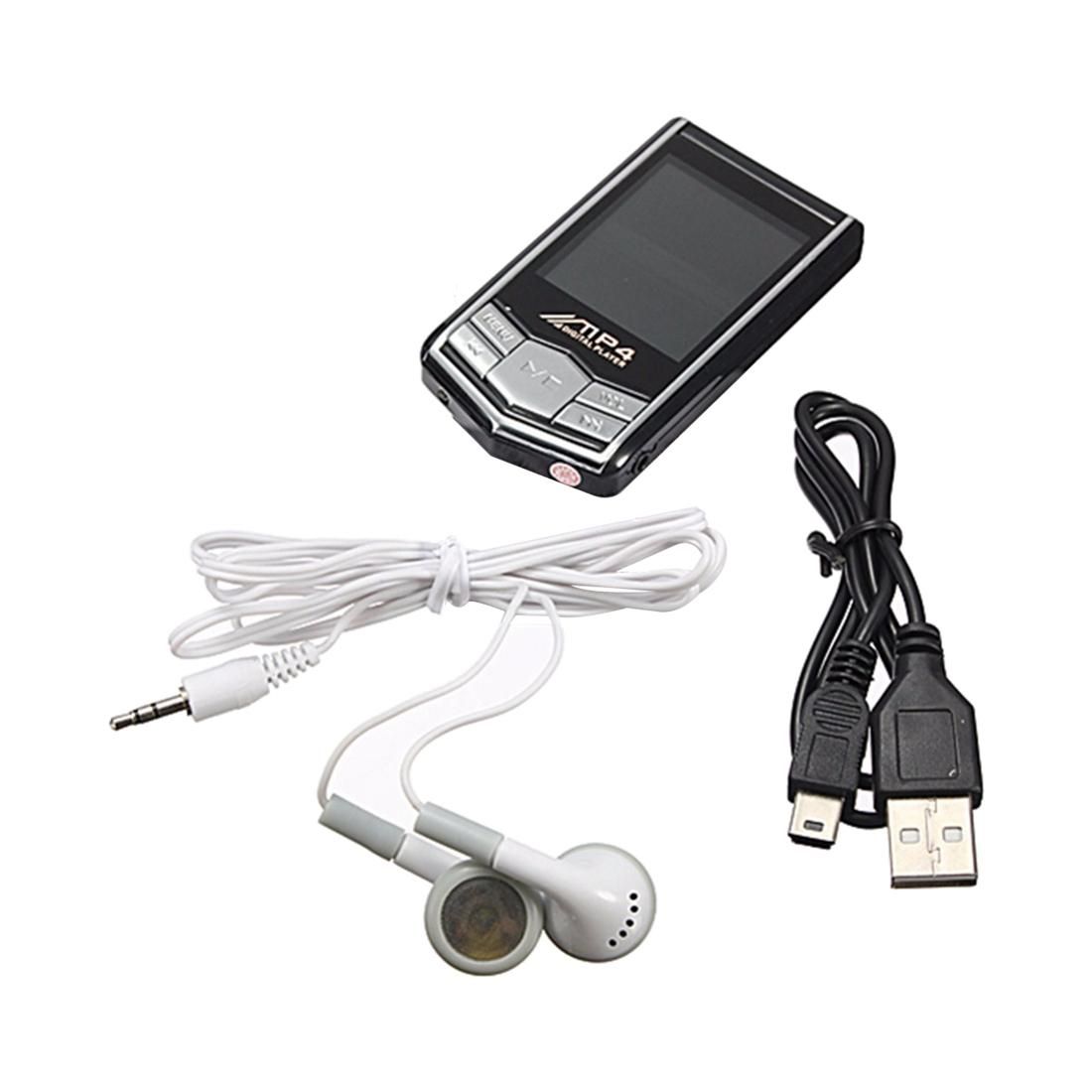 Mini Player 8GB MP3 LCD FM Radio Video Music Media Player Voice Recorder (Black) DNSHOP