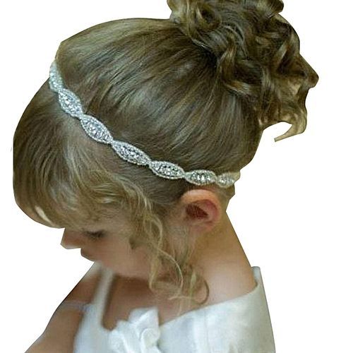 Children Baby Infant Princess Flower Girl Rhinestone Hair Band Headband Headwear-Elastic Band Style