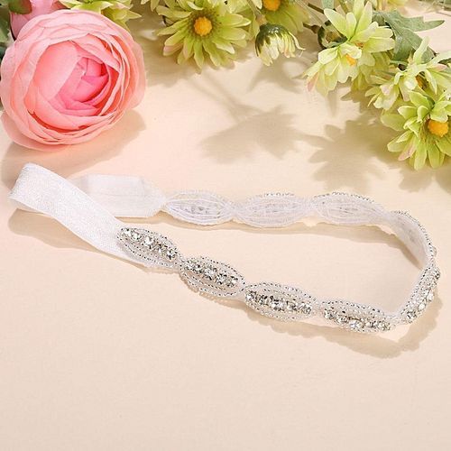 Children Baby Infant Princess Flower Girl Rhinestone Hair Band Headband Headwear-Elastic Band Style