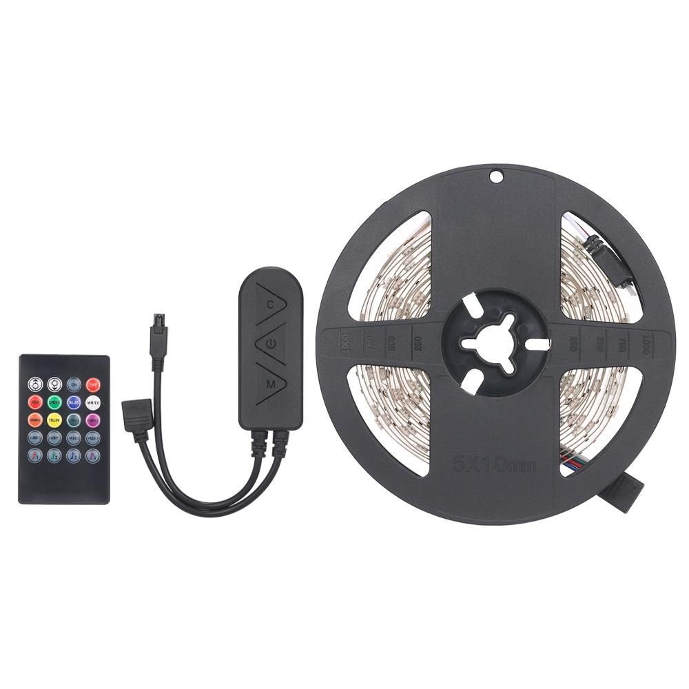 BT LED Strip Lights Kit 10m/32.8ft Length 5050 RGB IR BT music Controller Changing Color 12V Power Supply Smart Light Strip for Bar Home Decoration