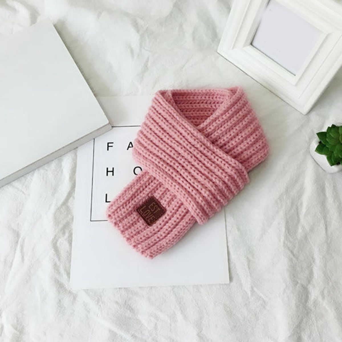 Warm Neck Set Cozykidz Knitted Neck Wrap Soft Warm Winter for Babies Pink