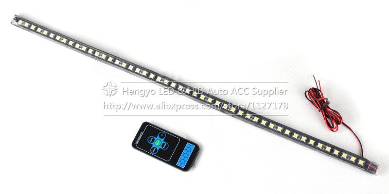 48-LED IP68 Waterproof 56CM Bar Light 5050  20modes Car LED Knight Rider Lights LED Strip Scanner Lighting