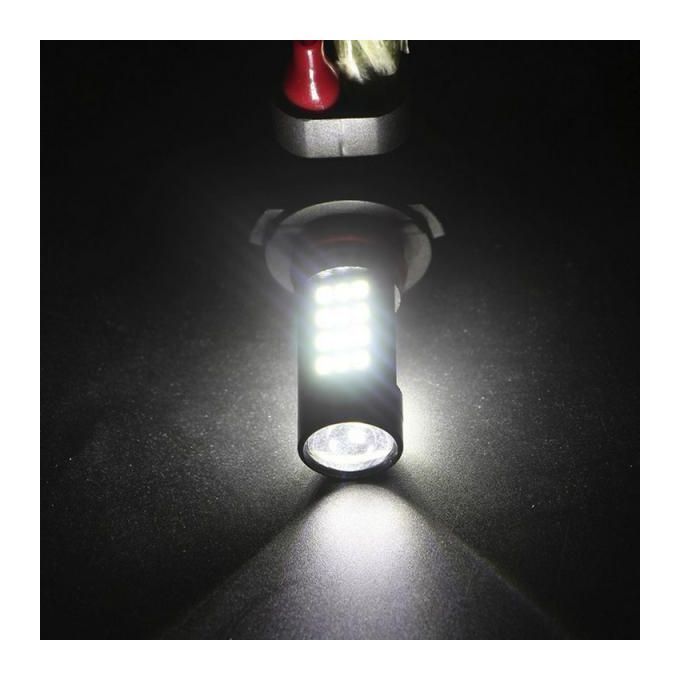 2Pcs 9006 12Volt LED 6000K White Projector Car Fog Lamp Bulbs Long