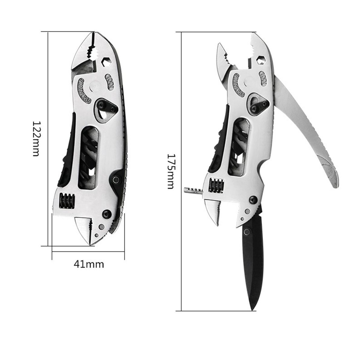 Pocket Pliers Hunting Camping Survival Fishing Stainless Steel Tool