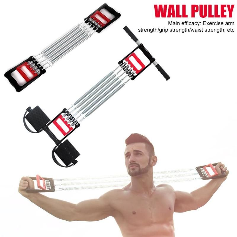 (A)Spring Chest Developer Expander Men Fitness Tension Puller Muscles Exercise Workout Fitness Equipment Resistance Bands WAR