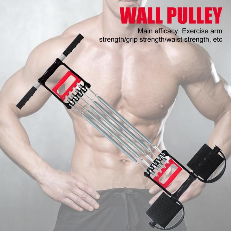 (A)Spring Chest Developer Expander Men Fitness Tension Puller Muscles Exercise Workout Fitness Equipment Resistance Bands WAR