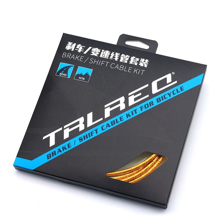 Bicycle Aluminum Alloy Brake Outer Tube, Colour: Golden