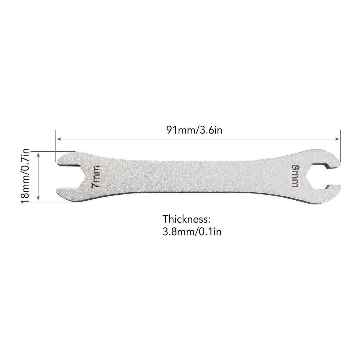 2 IN 1 Hydraulic Bike Brake Wrench Bicycle Brake Calipers Levers Wrench for 7/8mm Nut