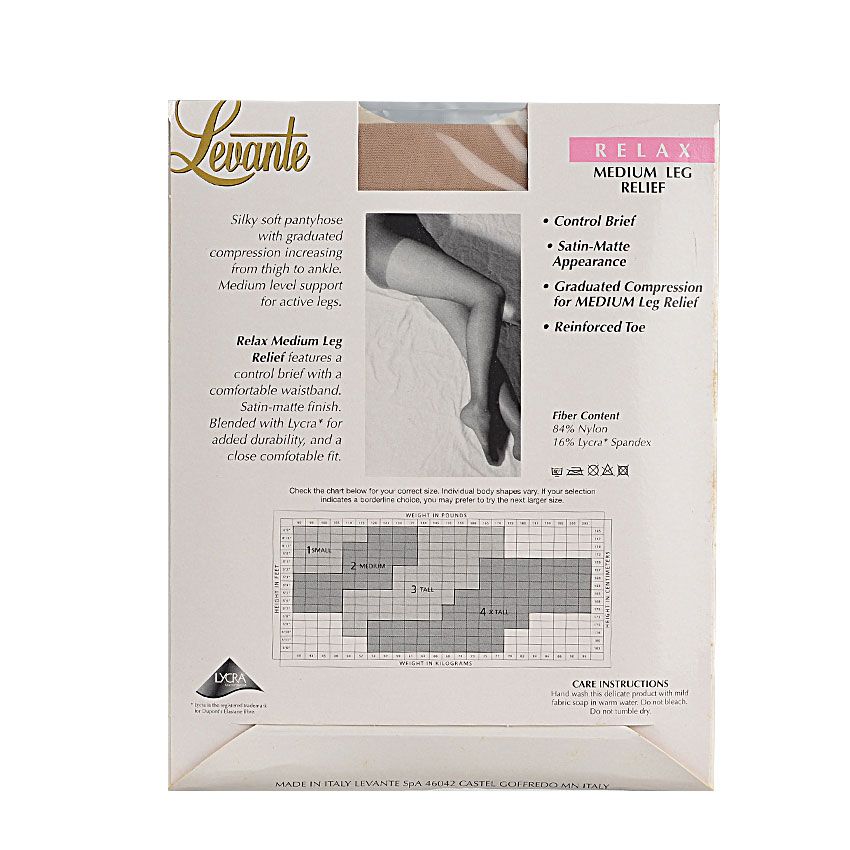 Levante Relax Medium Leg Relief Pantyhose Tights