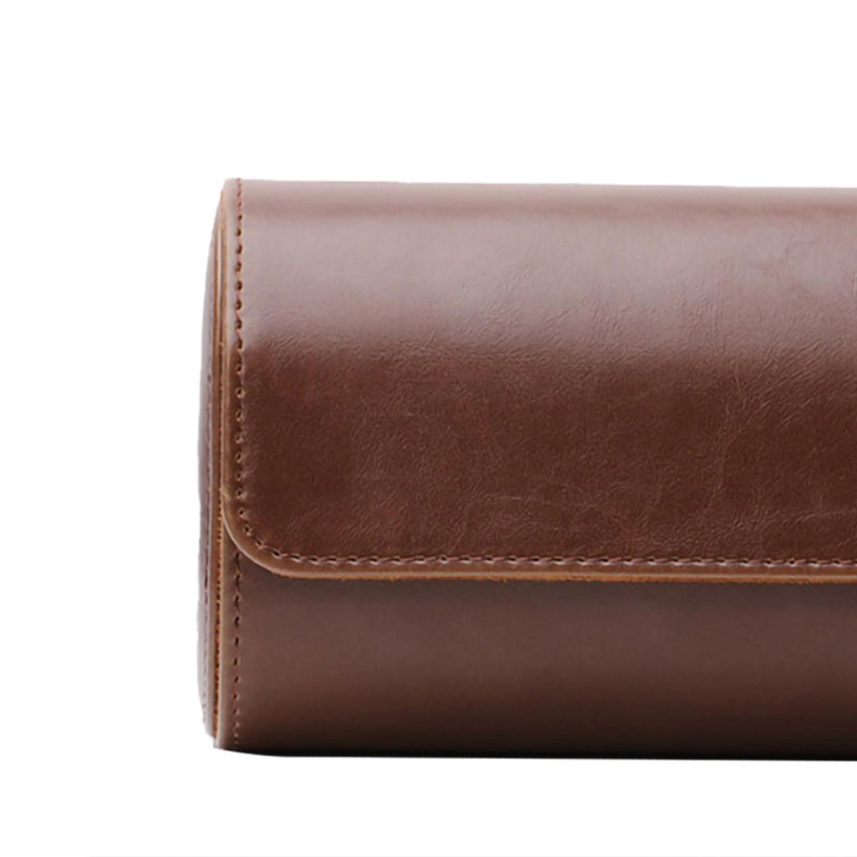Storage Box 3 Slots Watch Storage Case Brown