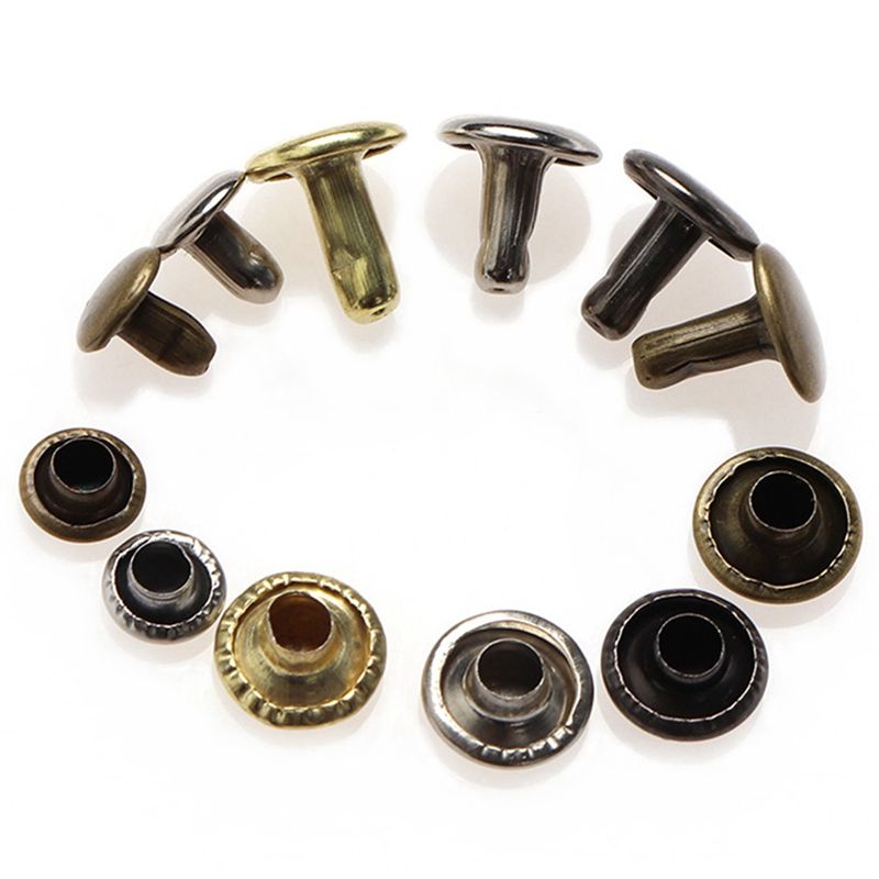 ABSF 240 Sets Of Boxes, Double-Sided Rivets, Leather, Metal Rivets, Rivets, Cap Nails + Installation Tool Kit + Pliers
