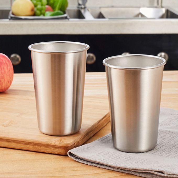 5 PCS Stainless Steel Pint Cups Tumbler Beer Mug Travel & Co