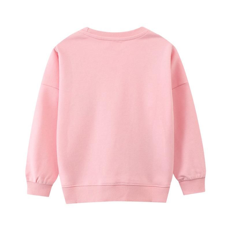 Girls Sweatshirt Cartoon Long Sleeve Sweatshirt Pink