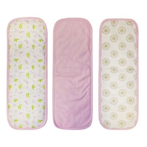 Baby Girl Soft Cotton Burpcloth Pack Of 3