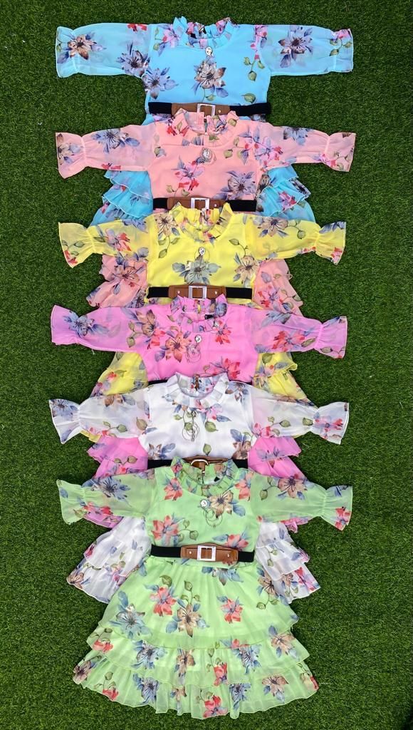 Girls Beautiful Flowers Quality Girls Dress
