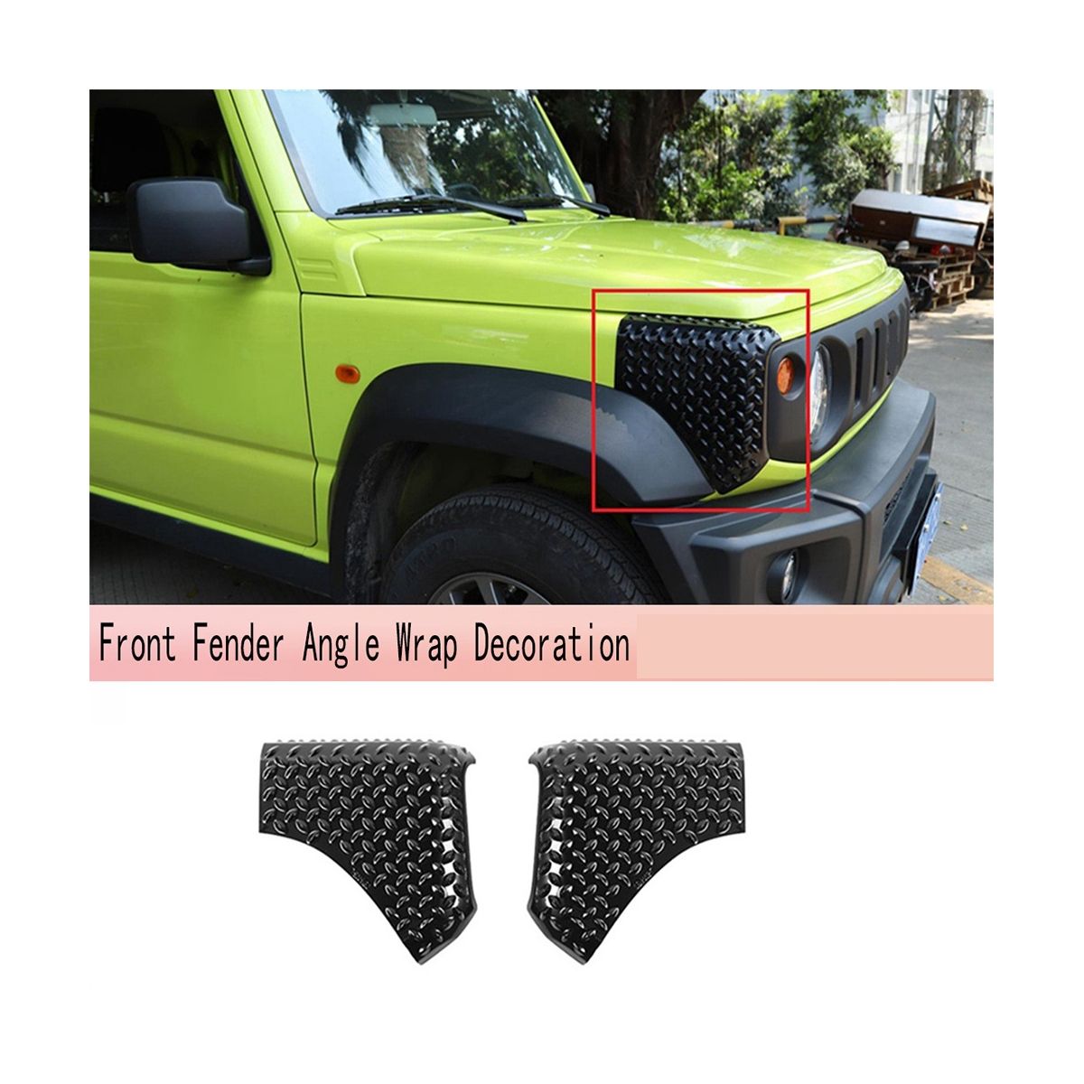2Pcs for Suzuki Jimny 2019+ Car Front Fender Angle Wrap