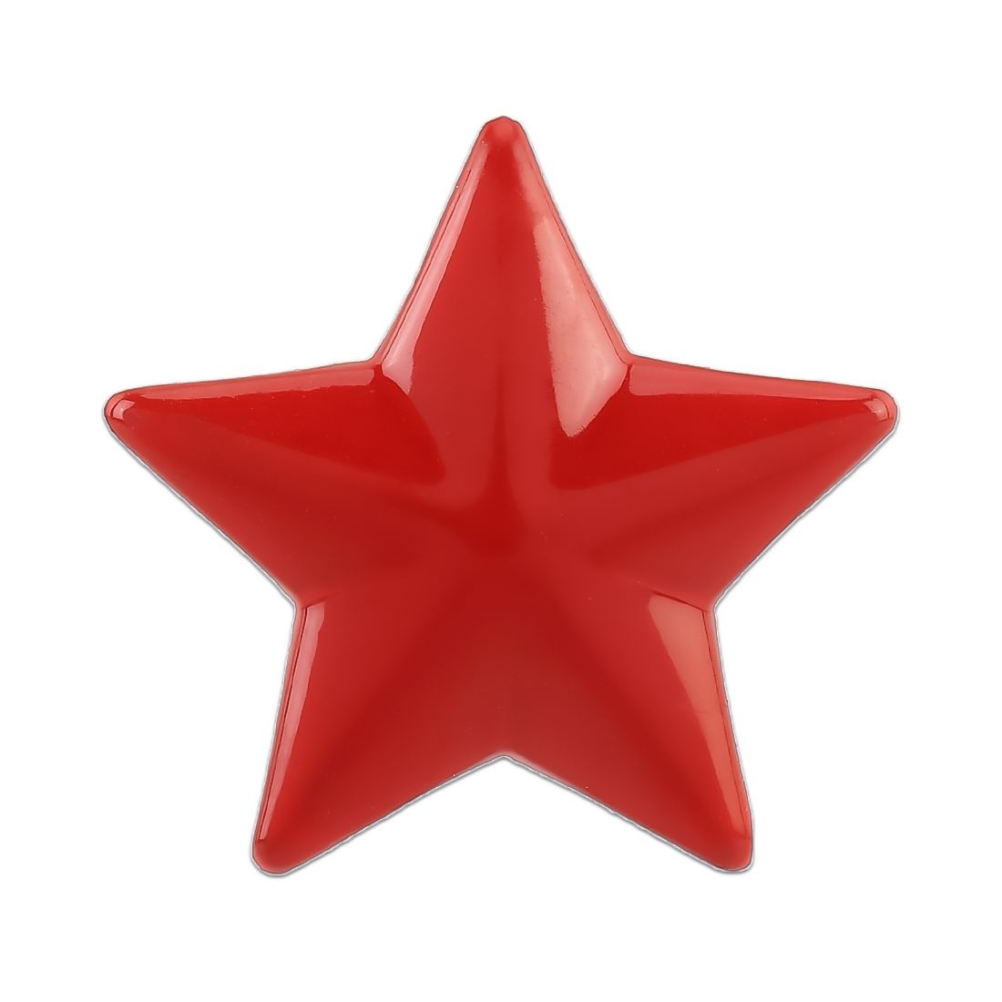 Star Pattern Car Metal Body Decorative Sticker (Red)