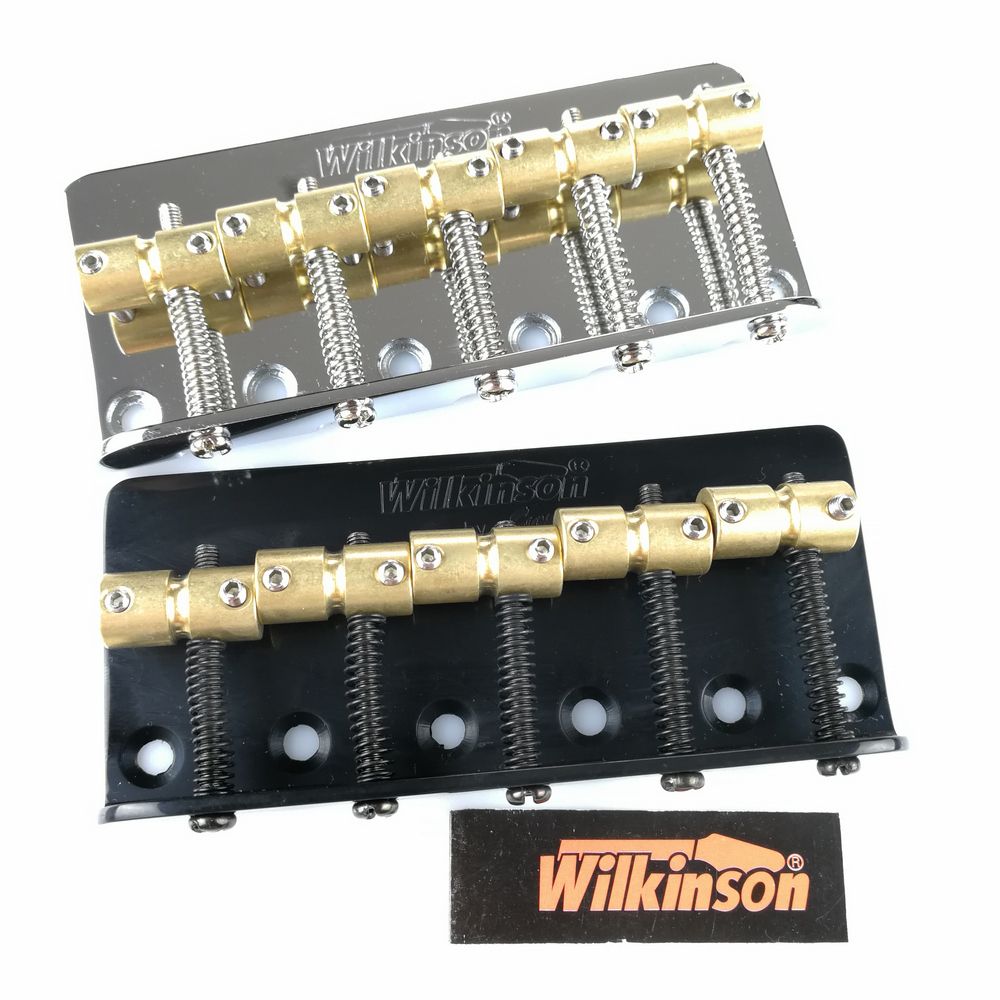 Wilkinson WBBC5 Five 5 Strings Electric Bass Bridge With Brass Saddles For Precision