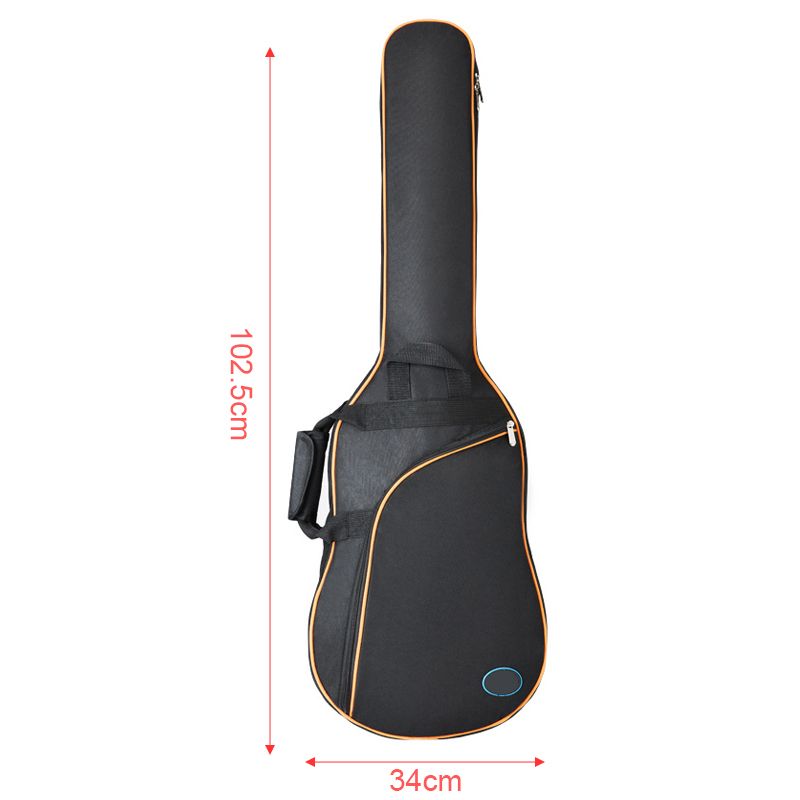 101x34x5cm Oxford Fabric Electric Guitar Case Colorful Edge Gig Bag Double Straps Pad