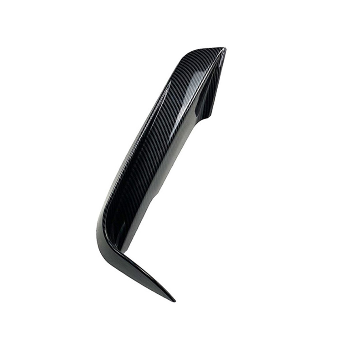1Pair Car Front Bumper Fangs Trim Lid Cover Decoration for 3-Series F30 F31 M Pack 2013-2019 Carbon Fiber Pattern