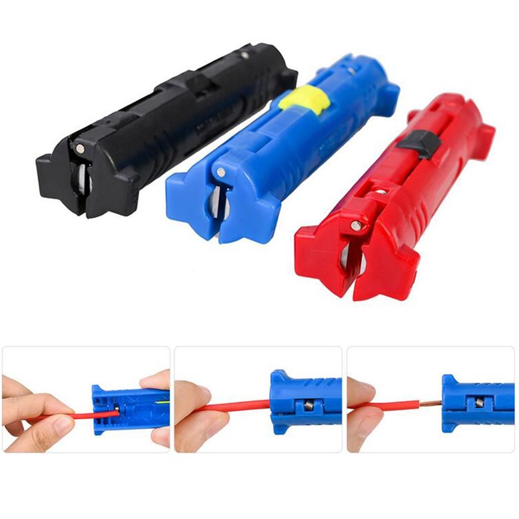 Electric Stripper Portable Rotary Coaxial Cable Pen Cable Puller Black