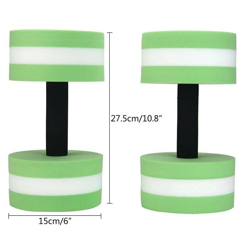 XSXS--Foam Dumbbells Water Aerobic Exercise Hand Bars Pool Resistance Exercises Equipment,Set Of 2
