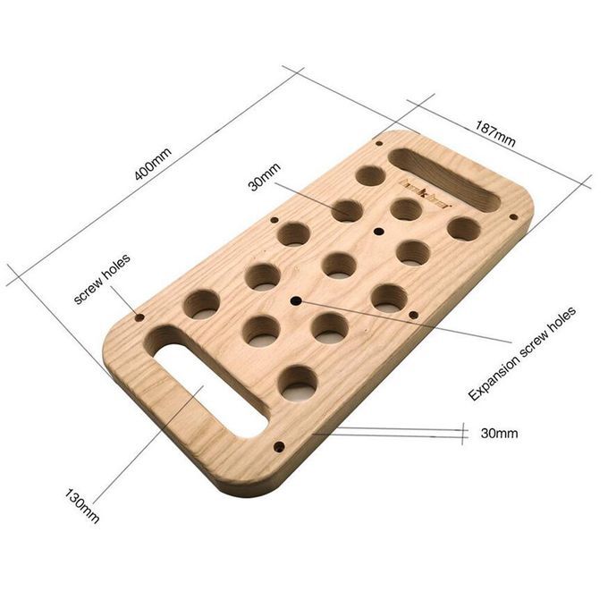 Wooden Climb Fingerboard Fitness Boards Multifunctional For A Pair