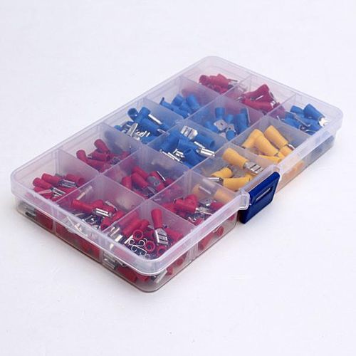 280Pcs Insulated Electrical G Spade Fork Ring Terminal Assor