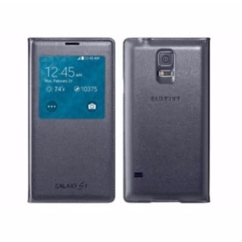 Smart Flip Cover For Samsung Galaxy S5 - Black