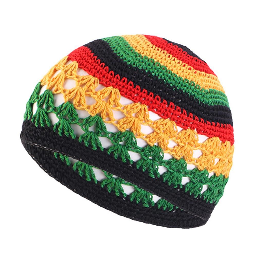 Wheat Ear Hats Kufi Hats Beanie Prayer Hats Prayer Cap Hairnet Pullover Hats Islamic Hand-crocheted Comfortable Women Men Muslim