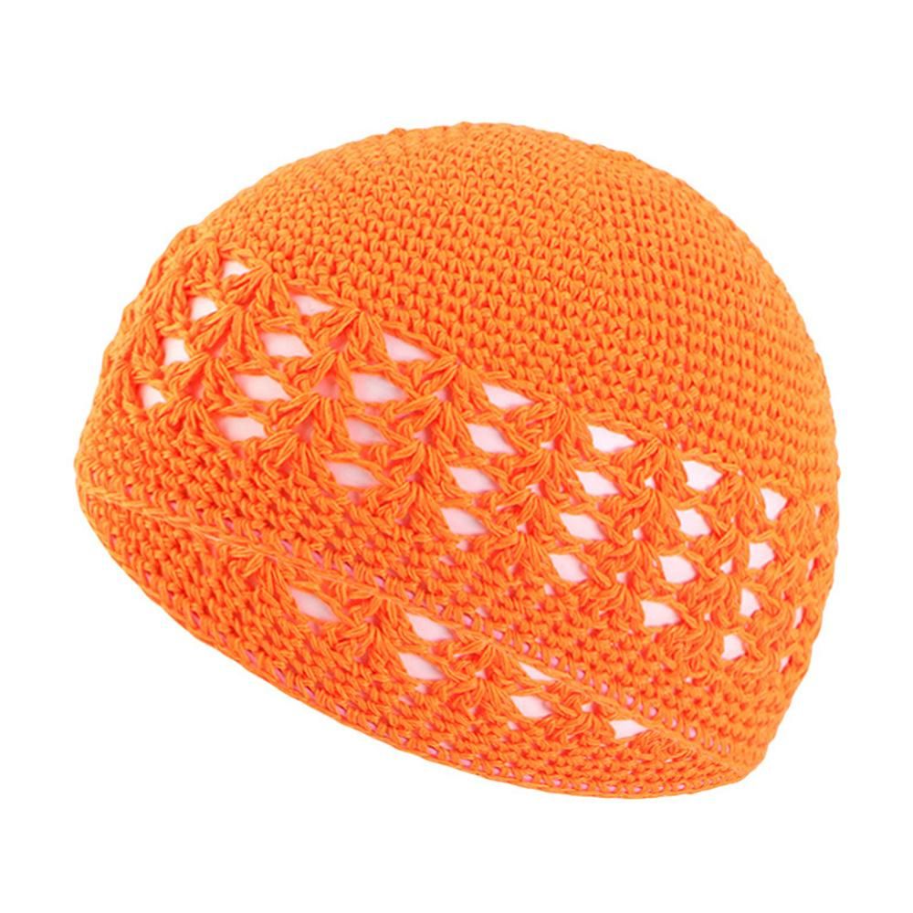 Wheat Ear Hats Kufi Hats Beanie Prayer Hats Prayer Cap Hairnet Pullover Hats Islamic Hand-crocheted Comfortable Women Men Muslim
