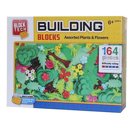 164 Building Blocks Assorted Plants & Flowers