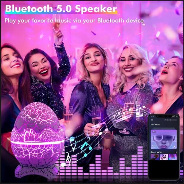 Dinosaur Eggs Galaxy Projector, Bluetooth Nebula LED Star Light Projector