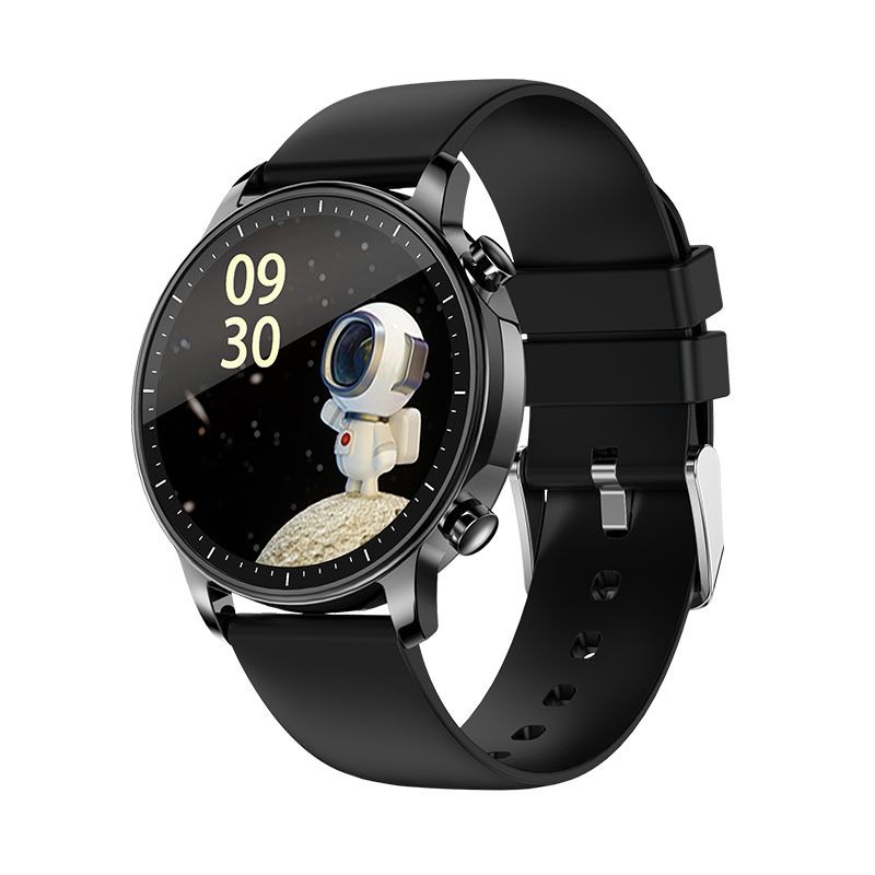 V23 1.28inch IPS Color Screen Smart Watch IP67 Waterproof,Support Heart Rate Monitoring/Blood Pressure Monitoring/Blood Oxygen Monitoring/Sleep Monitoring(Black)