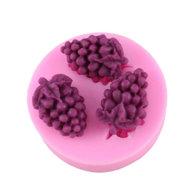 Fruit Grape Shaped Fondant Silicone Molds Cake Decorating Tools Sugar Chocolate DIY Baking Mold Decoration Cooking Tools SMJ04