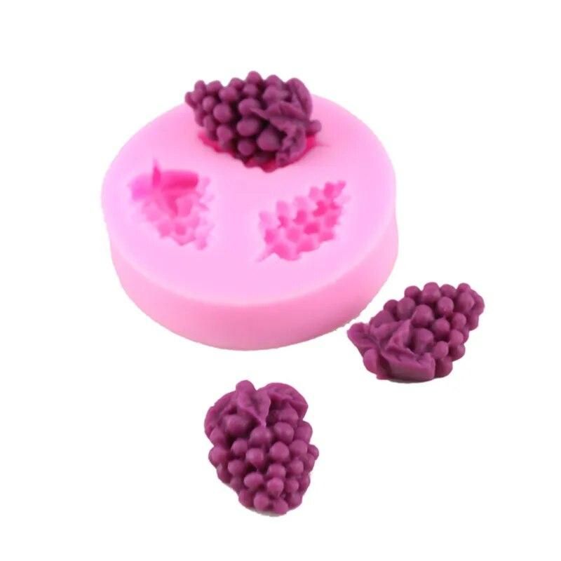 Fruit Grape Shaped Fondant Silicone Molds Cake Decorating Tools Sugar Chocolate DIY Baking Mold Decoration Cooking Tools SMJ04