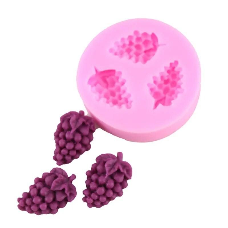 Fruit Grape Shaped Fondant Silicone Molds Cake Decorating Tools Sugar Chocolate DIY Baking Mold Decoration Cooking Tools SMJ04