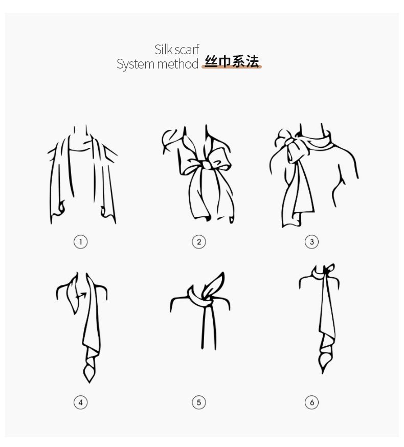 Luxury Silk Skinny Scarf Fashion Bag Handle Ribbon