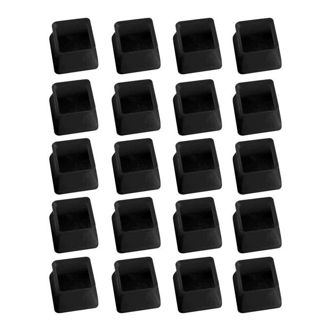 20Pcs Silicone Slider Chair Leg Protector Hardwood B Small Square