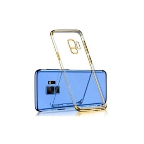 Transparent Plating Phone Cover For Samsung Galaxy A7 2018 - Gold